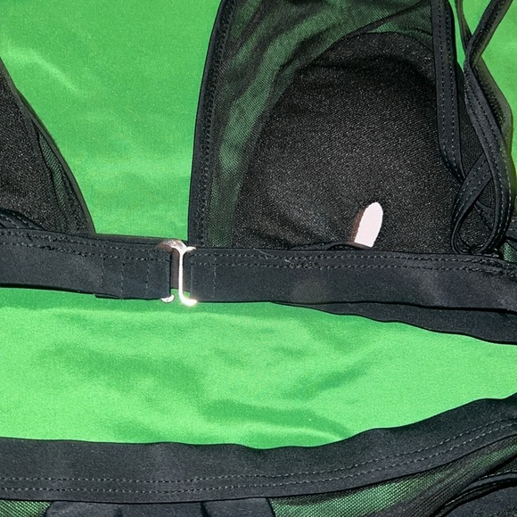 Black Mesh Bikini Set size Medium - Picture 6 of 7